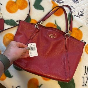Coach small Kelsey Bag in True Red